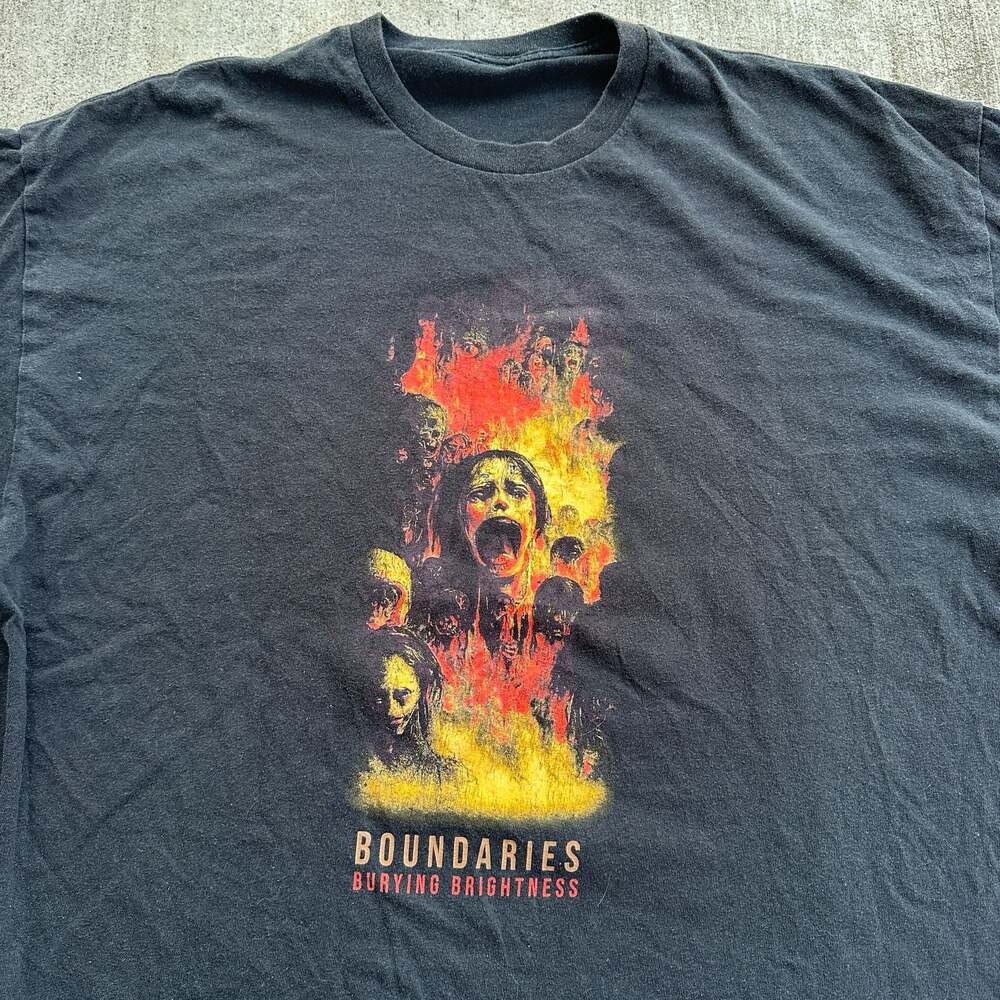 Boundaries Burying Brightness Graphic Band T-Shirt